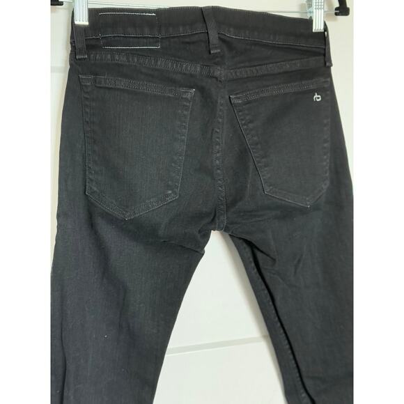 Rag & Bone Fit 1 Skinny Fit Jean Extra Slim Aero Stretch Denim Black Sz 29 Black - Picture 7 of 11